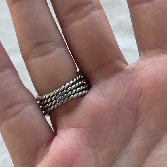 David Yurman Wheaton® Ring with Morganite and Pavé Diamonds Size 6 - Picture 6 of 14